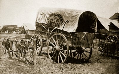Bagagewagen van Generaal U. S. Grant, 1861-65 door Mathew B. Brady